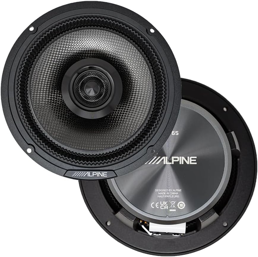 Alpine HDZ-65 Status Hi-Res 6.5” Coaxial Speaker Set, Pair