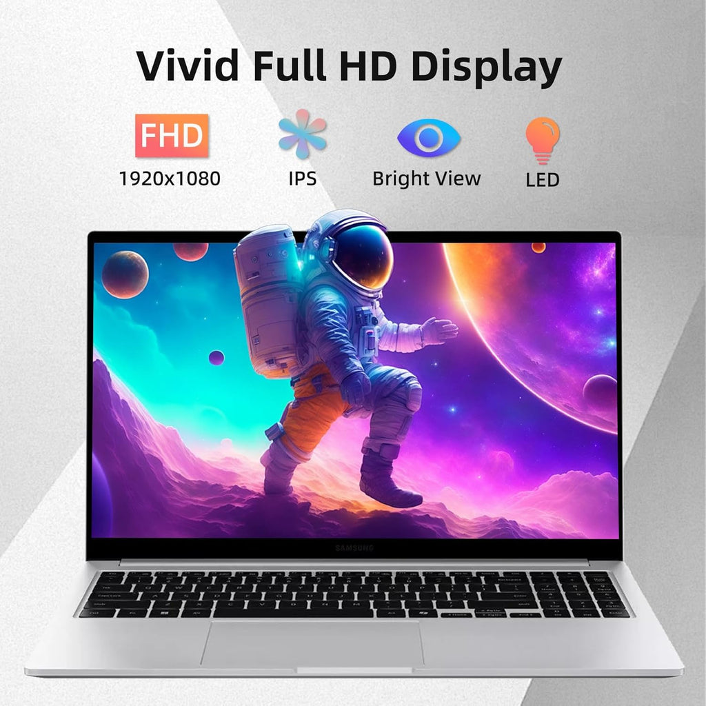 Samsung Galaxy Book4 Business Laptop - 15.6" FHD Display, Intel 10-Core 7-150U(Beats i7 1355U), 16GB RAM, 1TB SSD, Win 11 Pro + Free Office 365 for The Web, Backlit Keyboard, Fingerprint