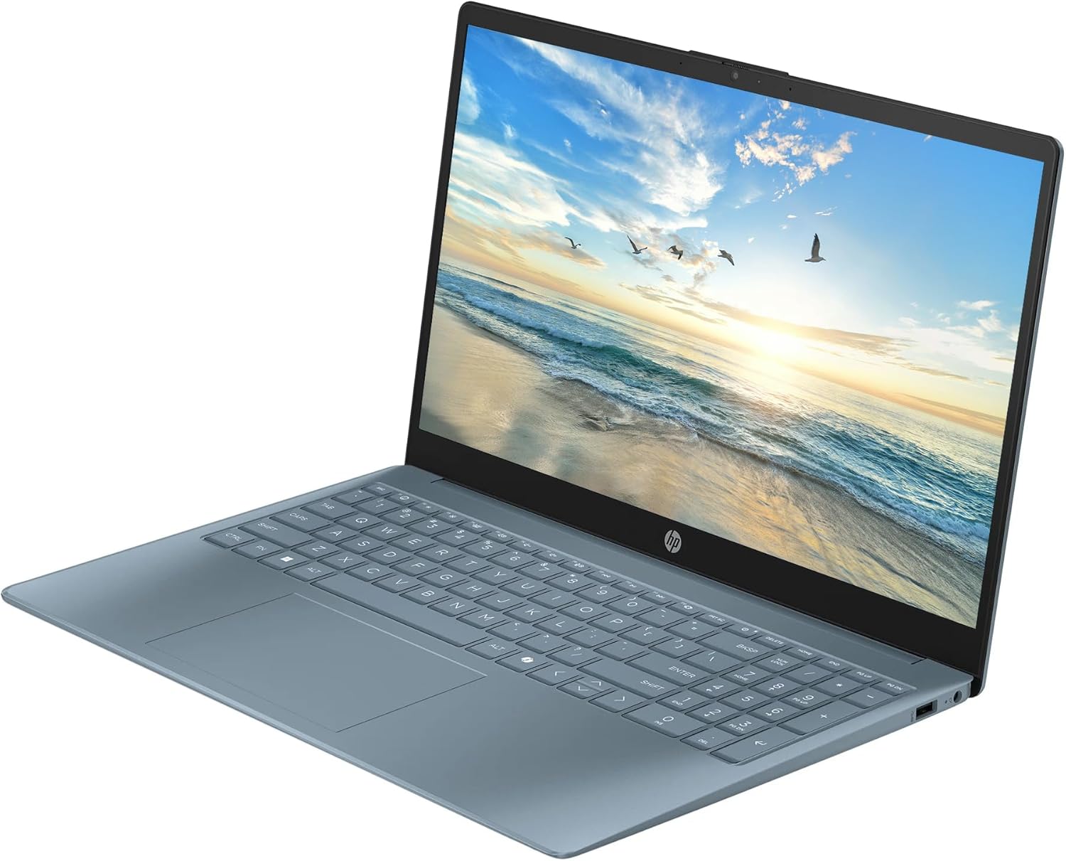 HP 15.6" Business Laptop with 1-Year Microsoft Office 365 with Copliot AI, Quad-Cores Intel Processor, Windows 11, (Moonlight Blue, 16GB RAM)