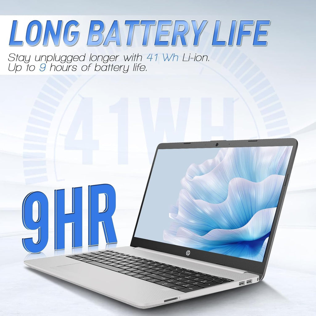 HP 250 G9 Laptop Computer • Back to School Limited Edition • 16GB RAM • 1TB SSD • Intel Celeron N4500 Processor • 15.6" Full HD • Fast Wi-Fi 6 • Long Battery Life • Windows 11 Pro • Astroid Silver