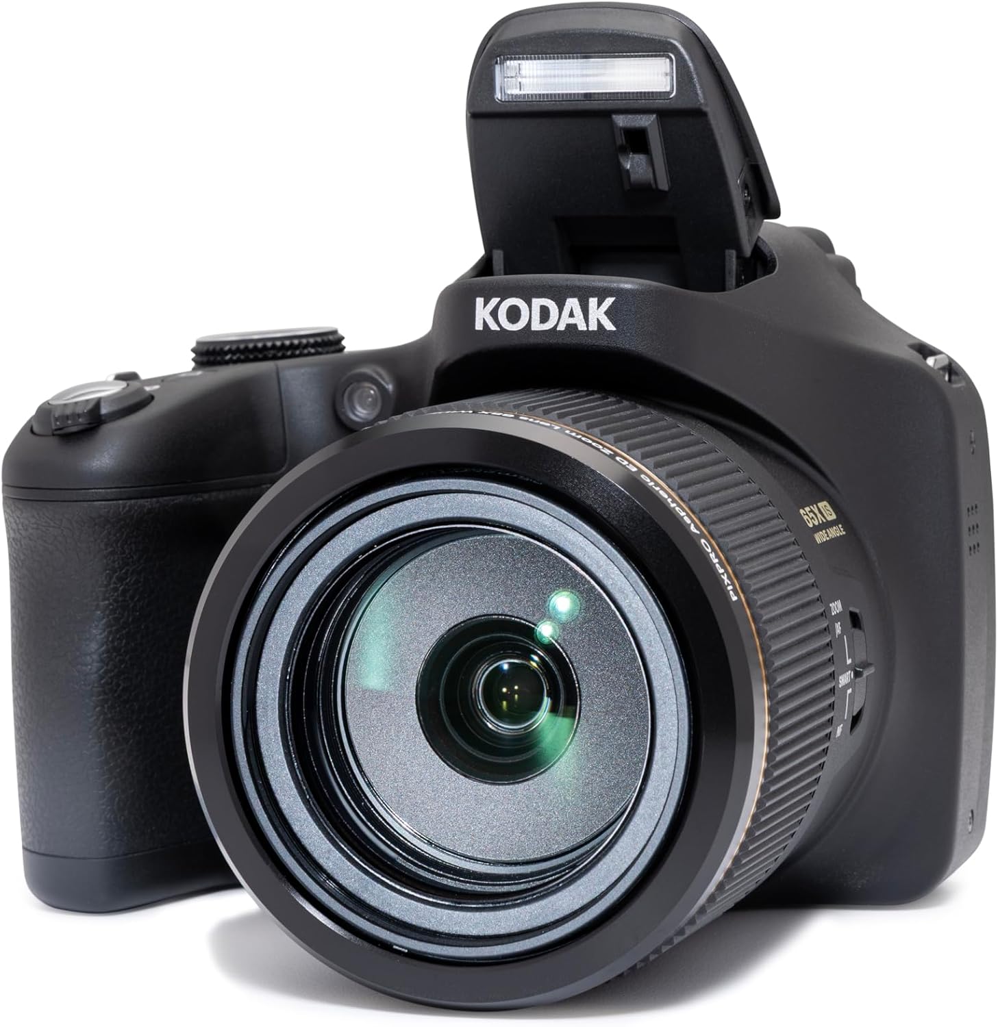 Kodak PIXPRO AZ653 Astro Zoom Digital Camera, 65x Optical with 20MP Sensor, 24mm Wide Angle, 1080p HD Video, OIS, WiFi, Black