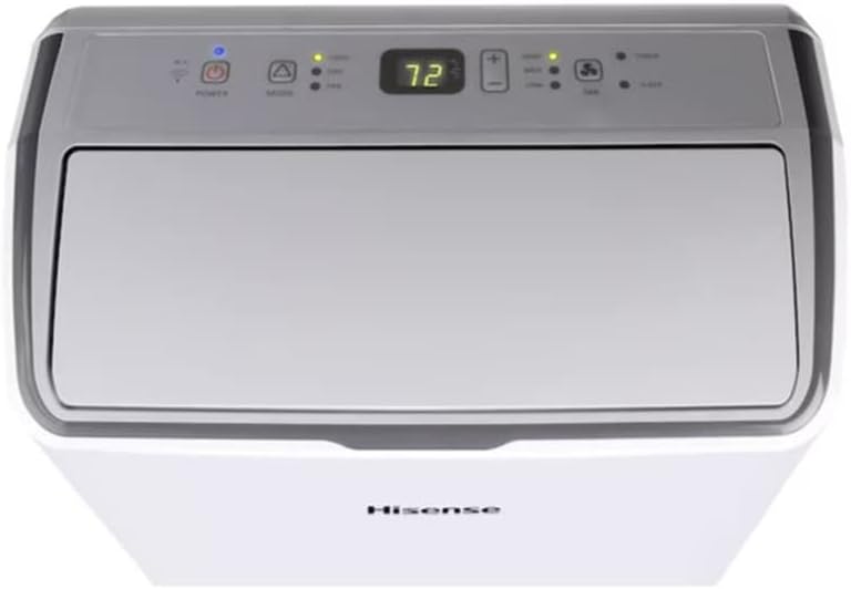 Hisense 12000-BTU DOE 115-Volt White Vented Wi-Fi enabled 550 sq ft. Portable Air Conditioner, Remote control, ConnectLife app - AP1222CW1W (Renewed)