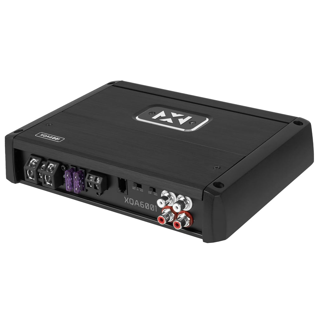 NVX XQA6001 600W RMS XQ-Series SQ Hi-Res Class D 1-Ohm Stable Monoblock Amplifier with X-Boost and Wired Bass Remote