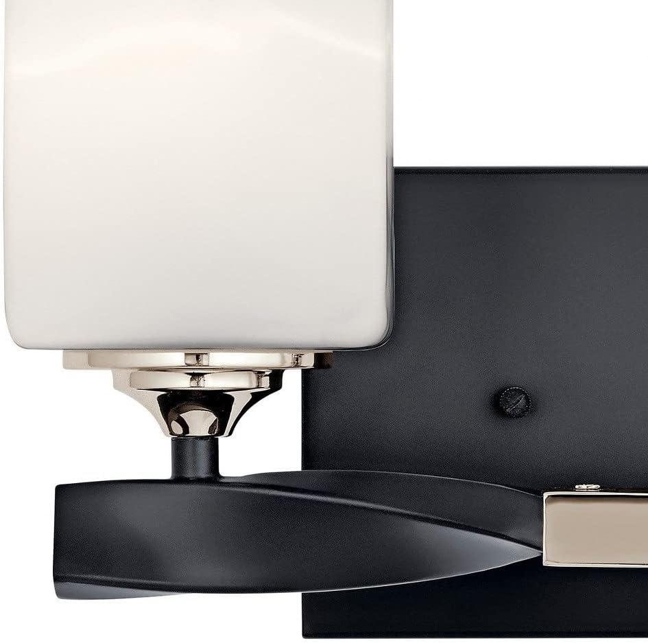 KICHLER Marette 13.5 " 2 Light Vanity Light with Satin Etched Cased Opal Glass in Brushed Nickel