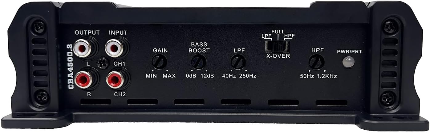 Orion Cobalt Series CBA4500.2 High Efficiency 2-Channel Class A/B Amplifier for Car Audio Stereo - 4500W Max, 600W RMS, 2/4 Ohm Stable, Adjustable Low/High Pass, Bass Boost, MOSFET Power Supply