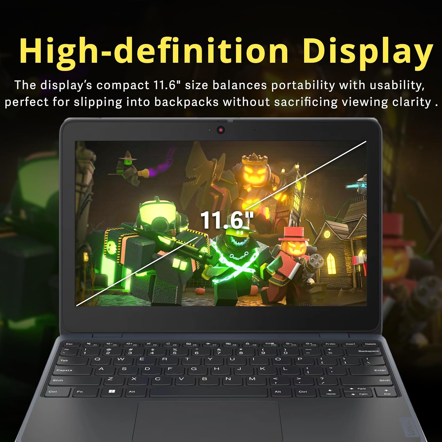 Lenovo 100w Gen 4 11.6" HD Laptop, Intel Processor N100, 4GB LPDDR5, 1.12TB Storage (128GB SSD+ 1TB Docking Station Set), Intel UHD Graphics, 720p HD Camera Wi-Fi 6, Win 11 Pro, Gray