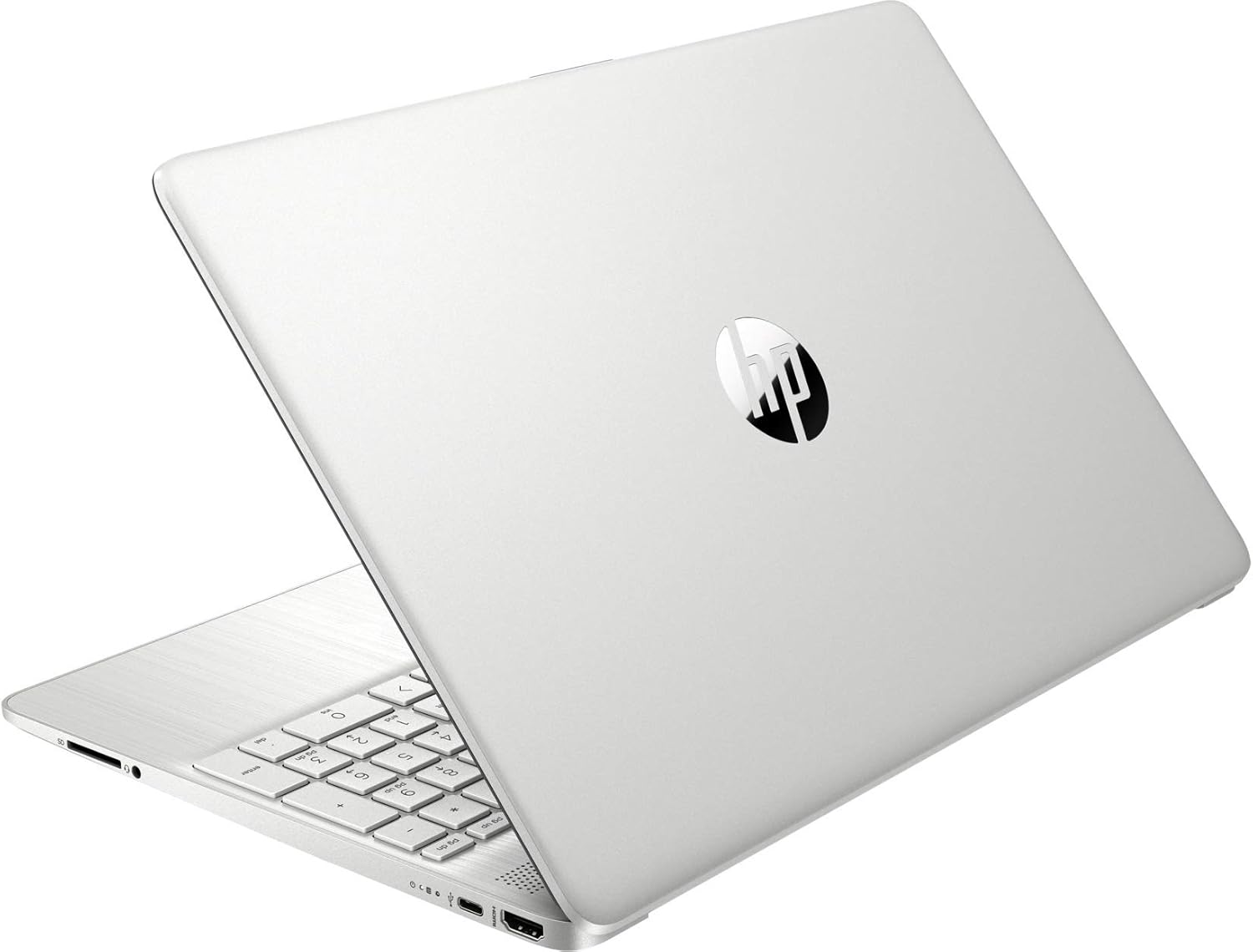 HP 15 Notebook, 15.6" HD Screen Laptop, Intel Core i3-1115G4, 16GB DDR4 RAM, 512GB SSD, Webcam, HDMI, Wi-Fi, Windows 11 Home, Natural Silver