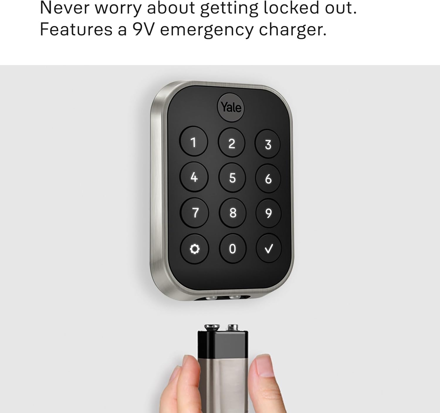 Yale Security Home Assure Lock 2 Deadbolt, Black Suede Keyless Entry Door Lock with Digital Touchscreen Keypad and Bluetooth Connectivity (No Wi-Fi), YRD430-BLE-BSP