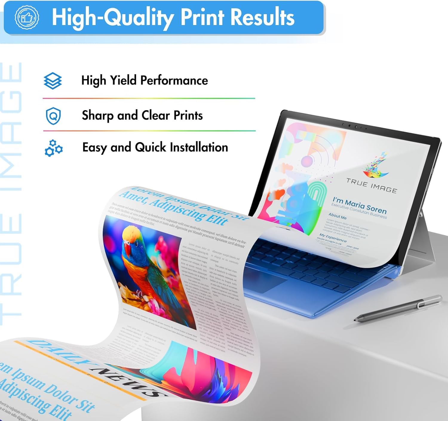 218X Toner Cartridges 4 Pack 218A 3301sdw 3301fdw 3301 Compatible Replacement for HP 218 Color LaserJet Pro MFP 3301fdw 3301cdw 3201dw 3201 Printer High Yield Ink Set W2180X with Chip (B/C/Y/M)