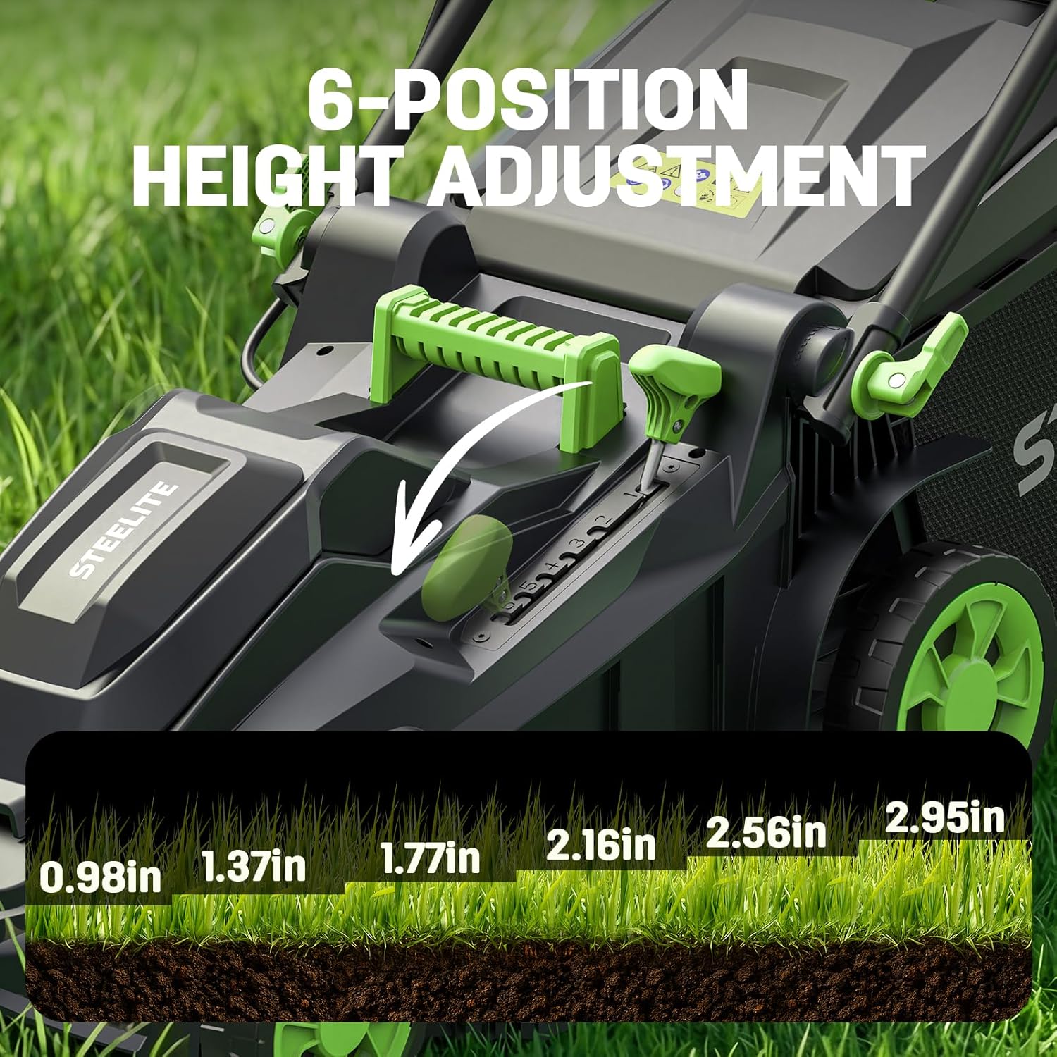 STEELITE 40V 17" Electric Lawn Mower & 12" String Trimmer & 500CFM Leaf Blower Combo Set, 3-in-1 Yard Care Kit with 3x4.0Ah Batteries & Dual Chargers