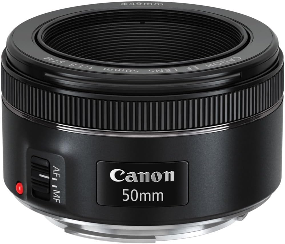 Canon EF 50mm f/1.8 STM Lens, Black