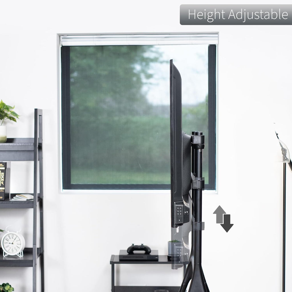 VIVO Artistic Easel 49 to 70 inch LED LCD Screen, Studio TV Display Stand, Adjustable TV Mount with 4 Legs, Black, STAND-TV70AB