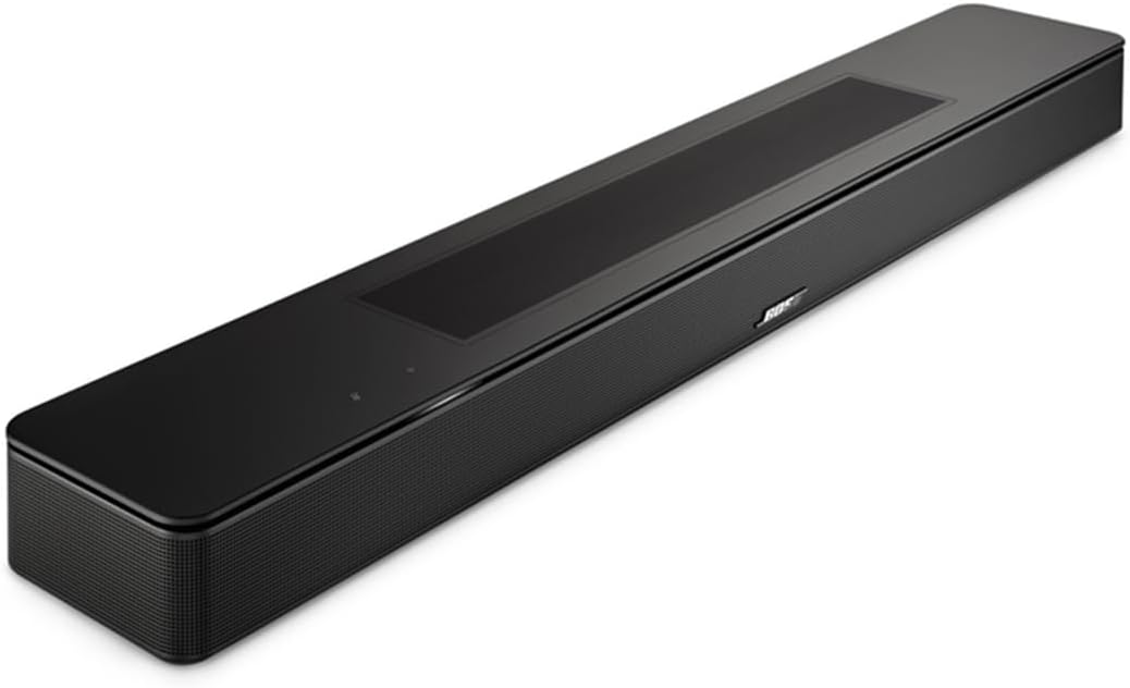 Bose Smart Soundbar, Black, Bundle with 2X Wireless Surround Speakers, 6' HDMI 2.0 Cable