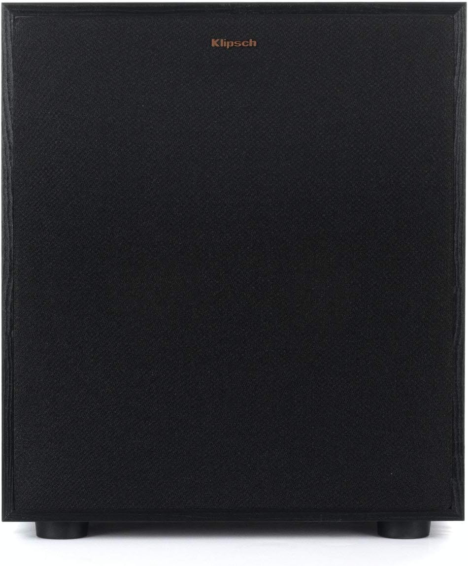 Klipsch R-100SW 10" Subwoofer, Incredibly Deep Bass and an All-digital Amplifier,14 5" x 12 5" x 16 4"