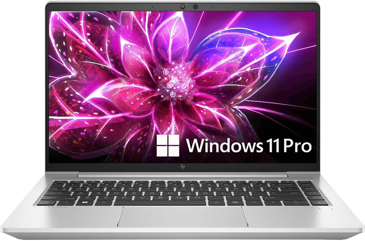 HP EliteBook 645 G9 14" FHD Business Laptop, AMD Ryzen 5 PRO 5675U, 8GB RAM, 256GB SSD, Backlit Keyboard, HDMI, Windows 11 Pro (Renewed)