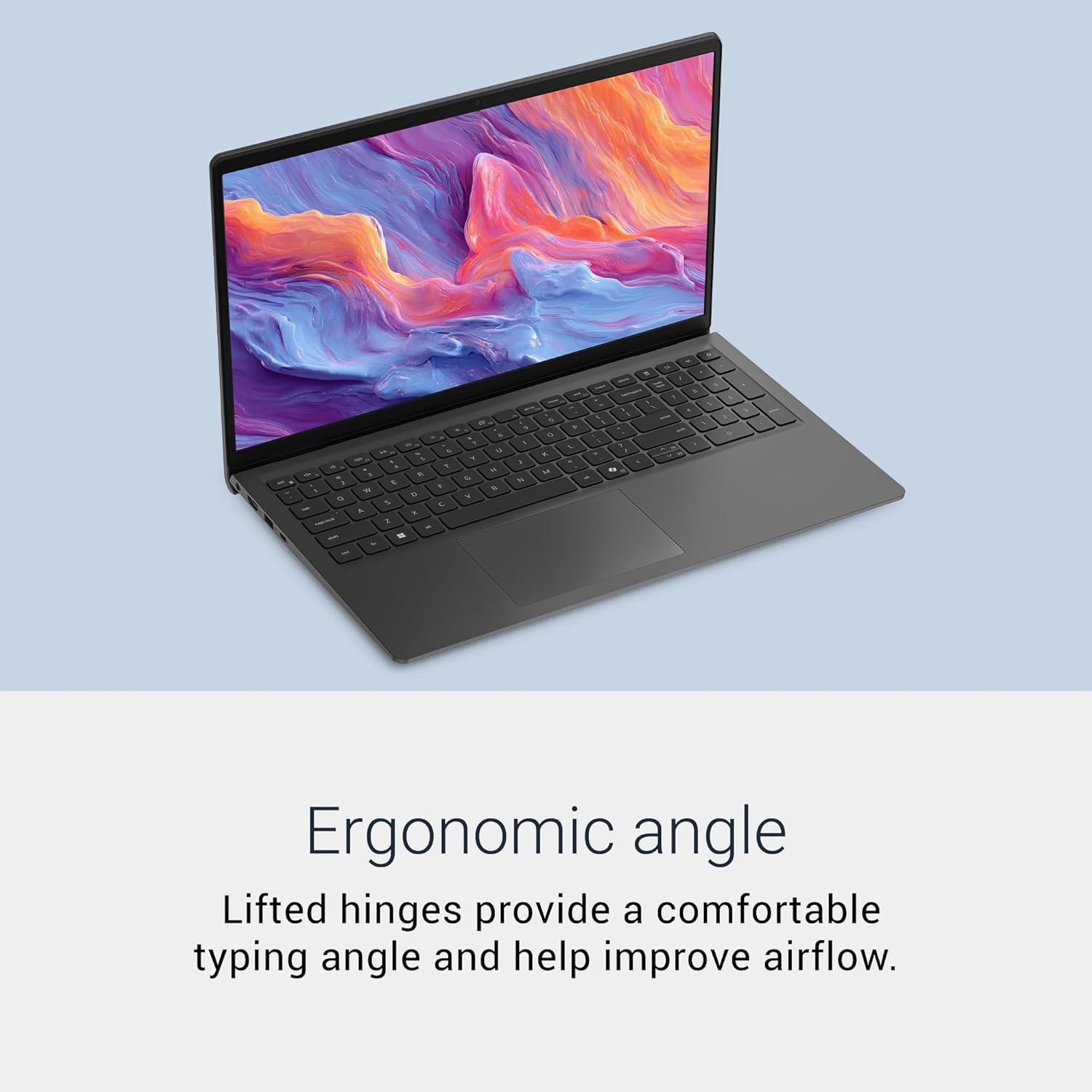 Dell 15 Laptop D15260-15.6-inch FHD 60Hz 300 nits Display, Intel Core Ultra 5 Processor 225U, Intel Graphics, 16GB Memory, 512GB SSD, English US Backlit Keyboard AI Copilot Hotkey, Windows 11 Home