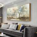 VHMING Abstract Wall Art Artwork Retro Trees Pictures Decor Canvas Painting Framed Ready to Hang Living Room Bedroom and Office Wall Decor 30x60 Inch