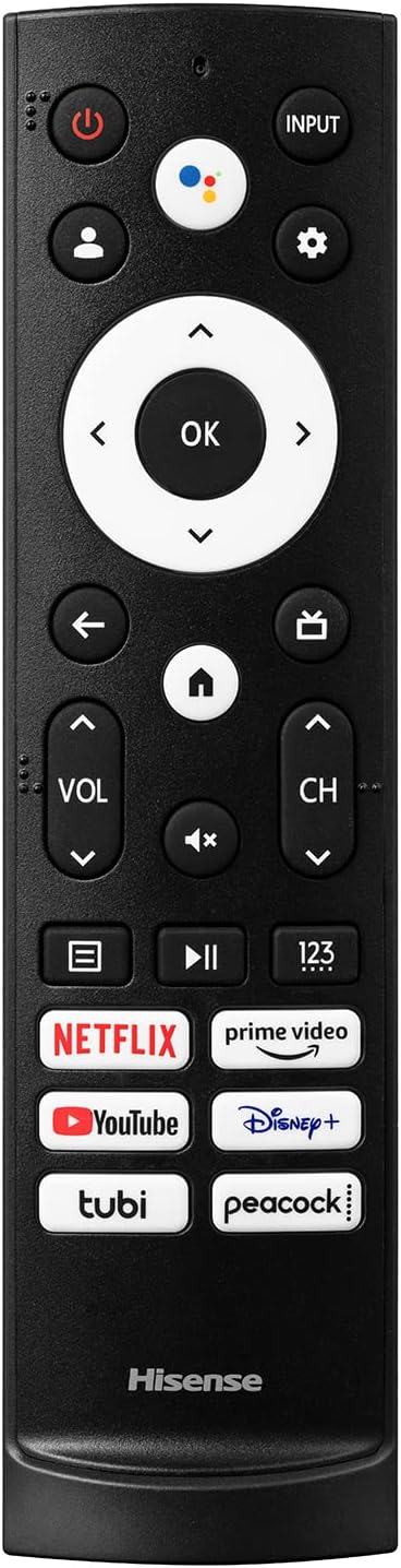Hisense 55-Inch Class A6 Series 4K UHD Smart Google TV with Alexa Compatibility, Dolby Vision HDR, DTS Virtual X, Sports & Game Modes, Voice Remote, Chromecast Built-in (55A6H) , Black