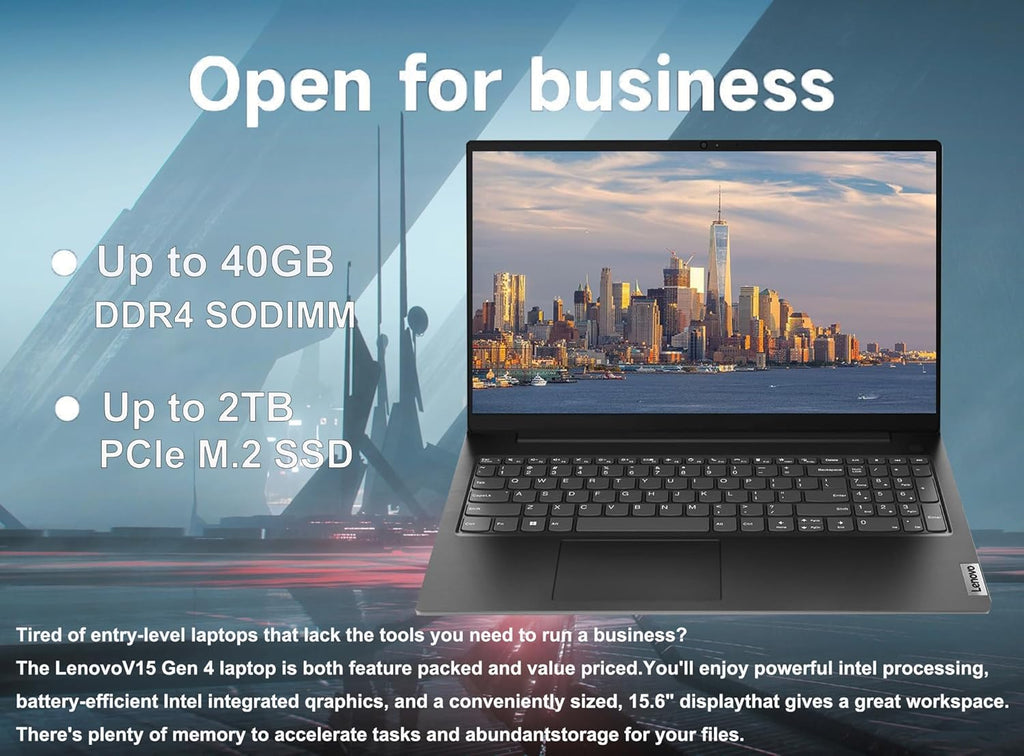 Lenovo V15 G4 15.6" Business Laptop, FHD Anti-Glare Display, Intel 10-Core i7-13620H (Beat Ultra 7 255U),16GB RAM, 512GB SSD, WiFi 6, Bluetooth 5.2, Windows 11 Home, with 5ave 6-in-1 Accessory Kit