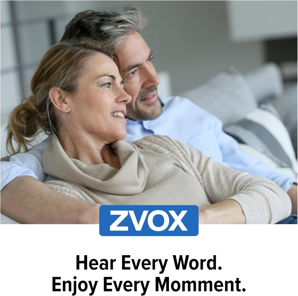 ZVOX Dialogue Clarifying Sound Bar - Patented Hearing Technology, AccuVoice TV Sound Bar with 12 Levels of Voice Boost, 17" Home Theater TV Speakers, Ideal for Smart TVs - AV157 Black