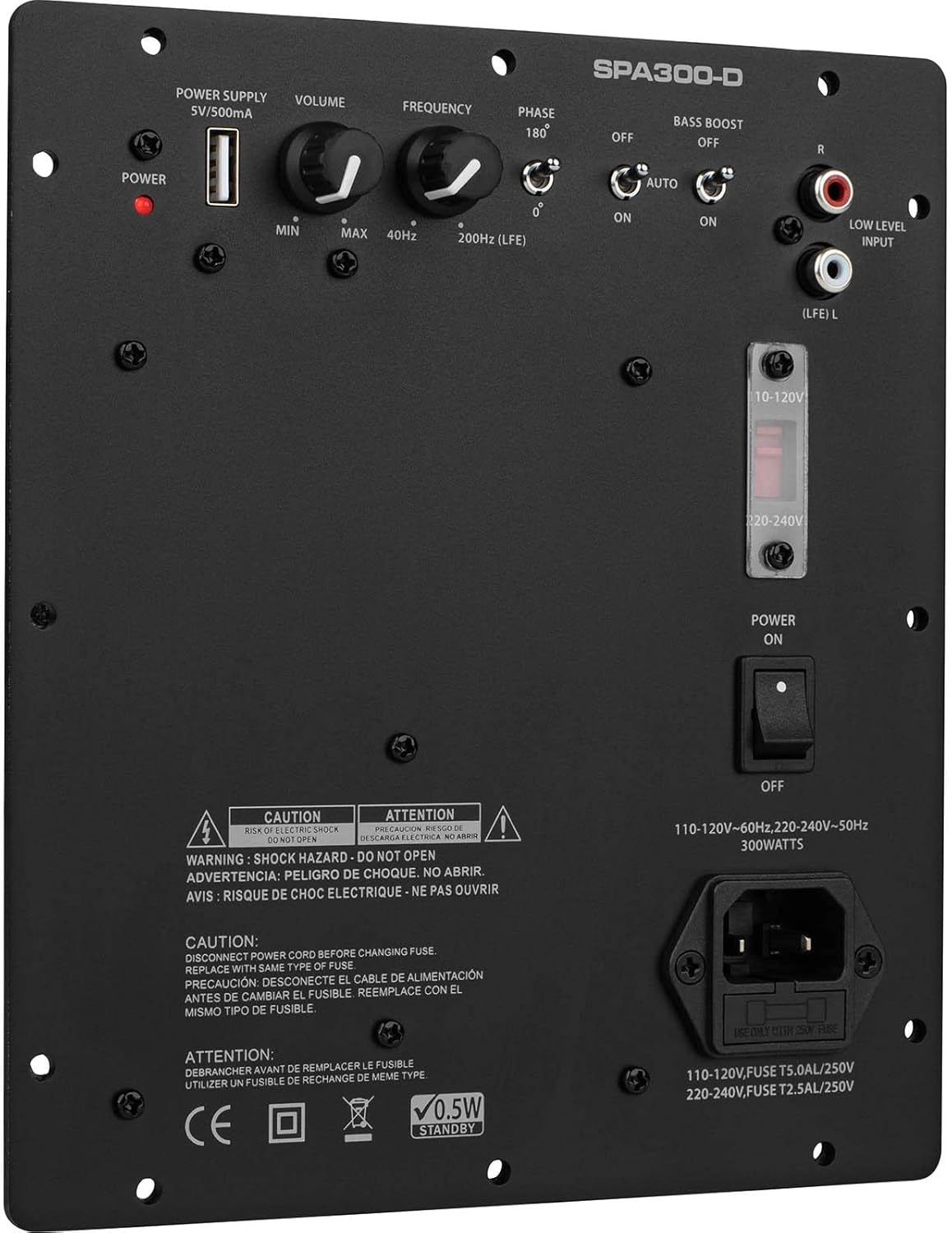 Dayton Audio SPA300-D 300 Watt Class-D Subwoofer Plate Amplifier
