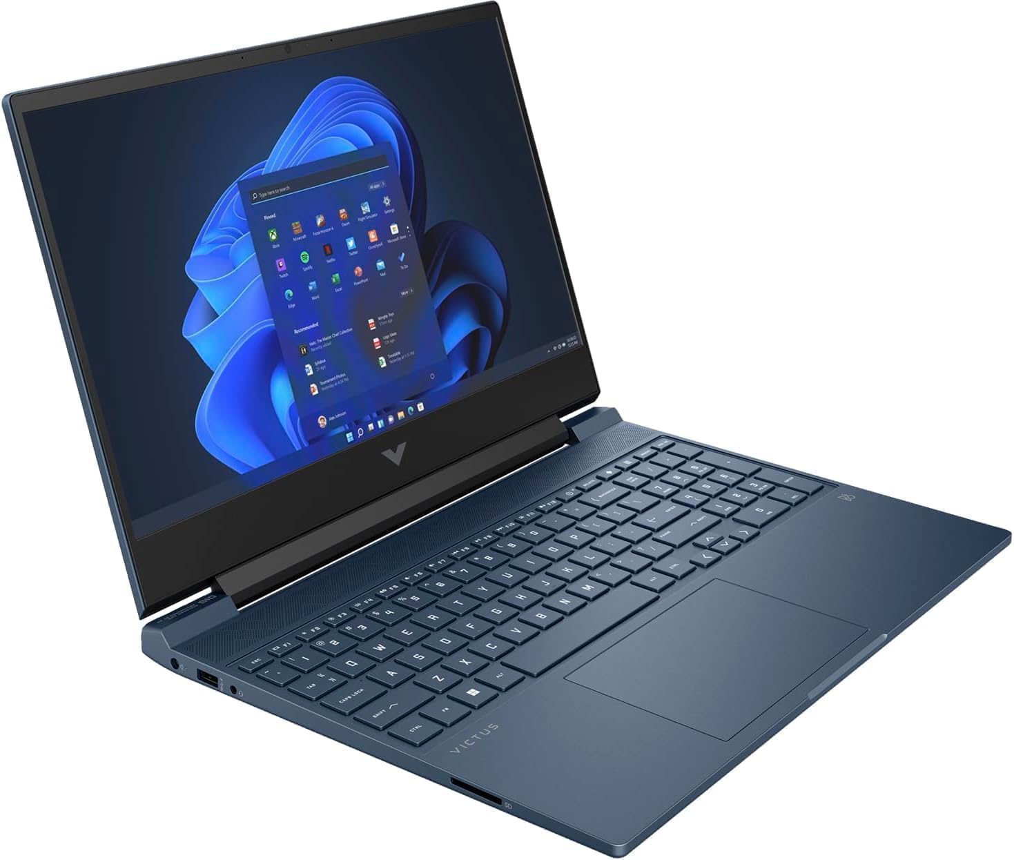 HP Victus 15 Gaming Laptop 15.6” FHD IPS Anti-Glare 144Hz Intel 8-core i5-12450H (Beat i7-11800H) 16GB RAM 512GB SSD GeForce RTX 3050 Backlit B&O Fast Charging Win11 Blue w/ICP Accessory