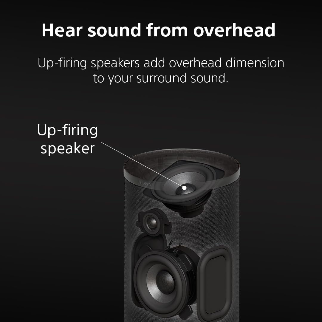 Sony BRAVIA Theater Rear 9 SA-RS9 Wireless Rear Speakers for Soundbar/Home Theater Sound System, Compatible with BRAVIA Theater (BAR 9/8/7), HT-A7000/HT-A5000/HT-A3000, STR-AN1000, 2026 Model