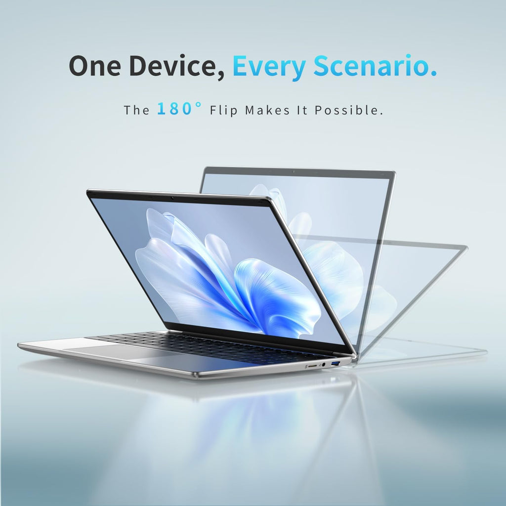 2026 Laptop Computer 15.6" FHD IPS Display, 16GB RAM 1TB SSD, 4-Core N150 Processor up to 3.6GHz, with Win 11 Pro, Thin & Light 3.52lbs, Backlit Keyboard, Silver