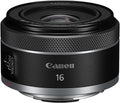 Canon RF16mm F2.8 STM Lens, Ultra Wide-Angle, Fixed Focal Length Prime Lens, Compatible with EOS R Series Mirrorless Cameras, Black
