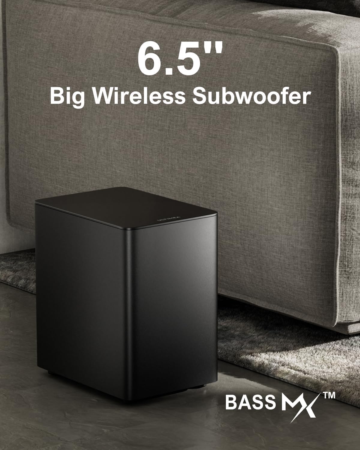 ULTIMEA 7.1Ch Soundbar with Dolby Atmos, APP Control, Surround Sound System for TV, 4 Wired Surround Speakers, Sound Bar for TV with 6.5" Wireless Subwoofer, Soundbar for TV, Poseidon D80 Upgraded