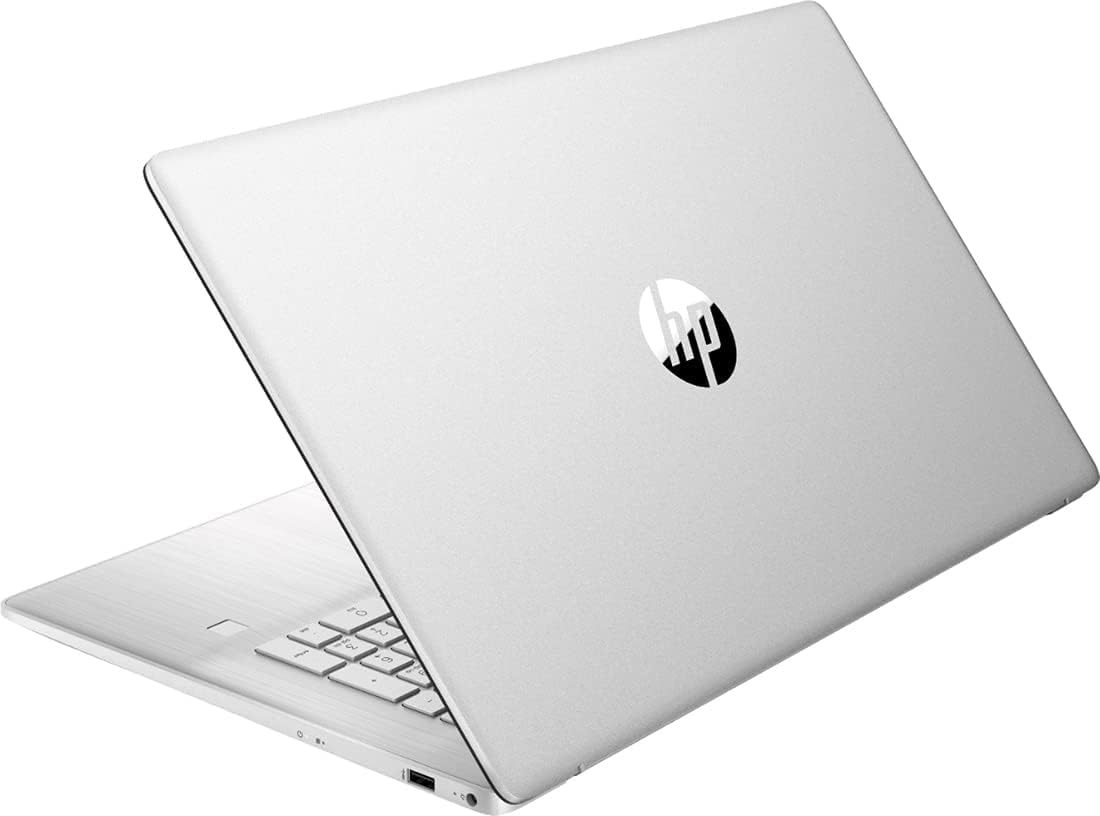 HP Newest Notebook Laptop, 17.3'' Full HD Display, AMD Ryzen 5 5500U Hexa-Core Processor, 16GB RAM, 512GB PCIe SSD, Fingerprint Reader, Wi-Fi, Webcam, HDMI, Windows 11 Home, Natural Silver