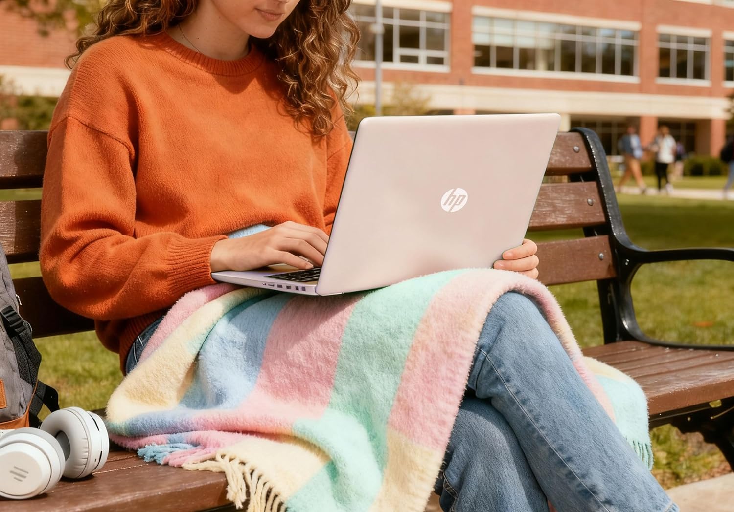 HP 14″ Rose Gold Lightweight Laptop • Microsoft 365 & Copilot AI • Intel 4-Core N150 CPU • 4GB RAM Memory & 128GB SSD + 1TB Cloud Storag • Windows 11 • Portable Student Laptop