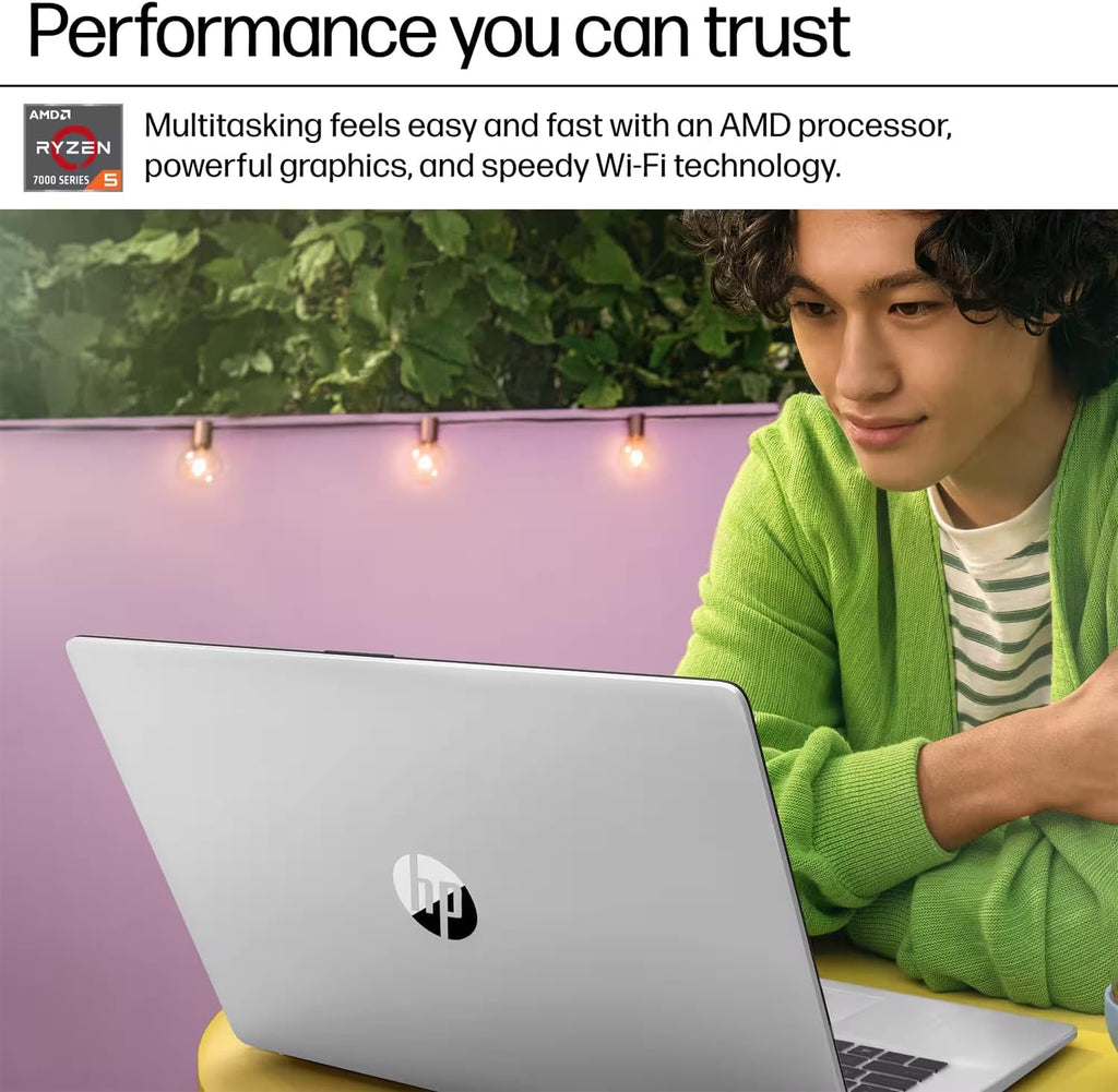 HP 17 Everyday Value Laptop 17.3" IPS FHD Display (AMD Ryzen 5 7520U, 8GB LPDDR5, 512GB SSD, AMD Radeon, WiFi 6, Webcam, Bluetooth 5.3, Win 11 Home) w/DKZ USB Port Expander