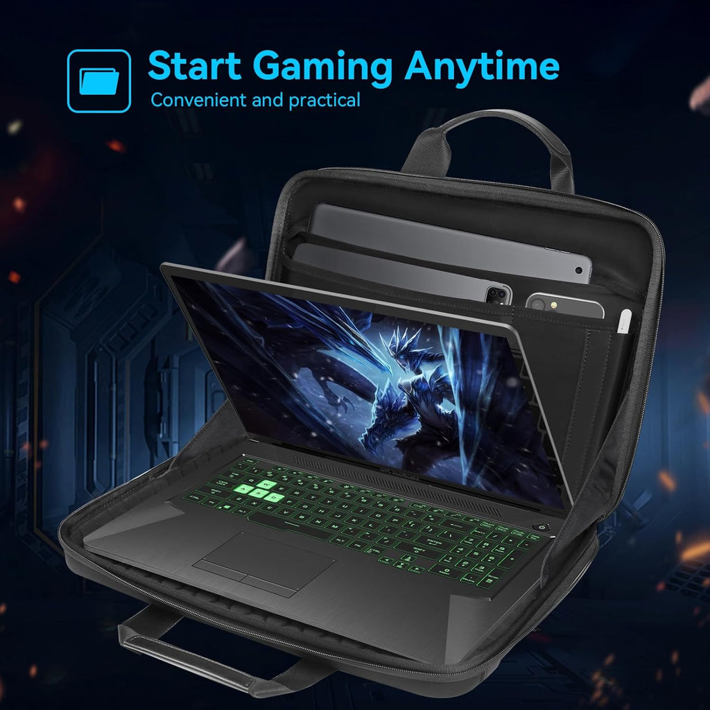 Smatree Heavy Duty Hard Sleeve Case Compatible for 18 inch ASUS ROG Strix SCAR 18 2025/2024/2023 Gaming Laptop, for 18 inch ASUS ROG Strix G18 2025/2024/2023 Gaming Laptop Waterproof Handbag (A800XL)