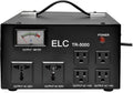ELC 5000 Watt Voltage Regulator with Transformer - Step Up/Down - 110v to 220v / 220v to 110v Power Converter - Circuit Breaker Protection 3-Years Warranty