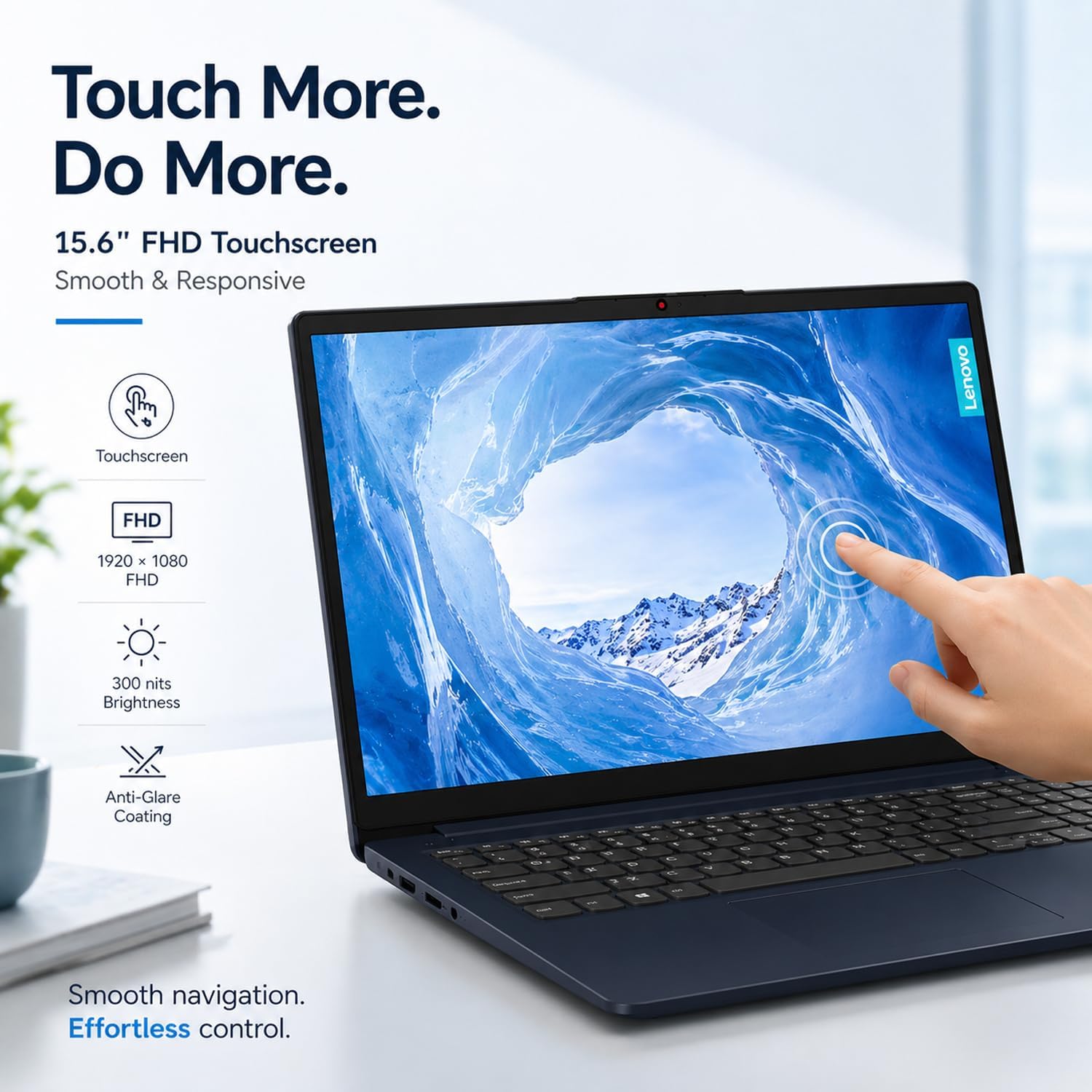 Lenovo New 15.6" Touchscreen Business and Student Laptop(2025/2026 Edition), 10-Core Intel Core i5-1335U(Outperforms i7-1255U), 16GB RAM, 1TB SSD, Ultra Slim Design, Long Battery Life, Windows 11 Home