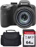 Kodak PIXPRO AZ405 Digital Camera + 64GB Memory Card + Camera Case (Black)