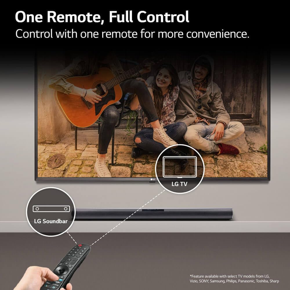 LG SQC4RKIT1 4.1 Channel Home Theatre Soundbar System, Wireless Subwoofer & Rear Speakers, Dolby Digital, Bluetooth
