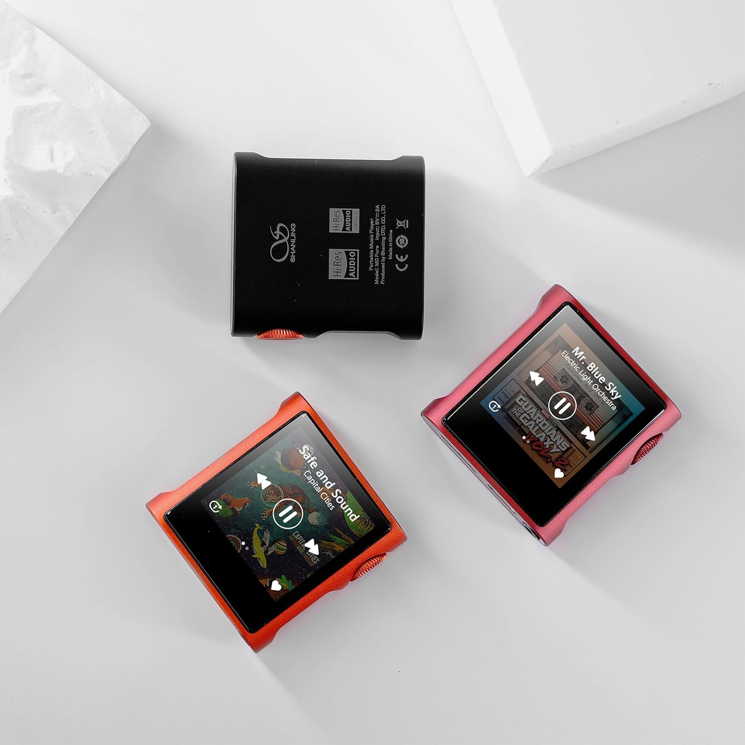 SHANLING M0 Pura Hi-Res MP3 Music Player with Bluetooth 5.0,Portable Digital Audio Player DAP Player, 2X CS43131 DAC,APP Control,LDAC/SBC/AAC,3.5mm/Type-C Jack,384kHz /32bit,250mW@32Ω,MTouch OS, Black
