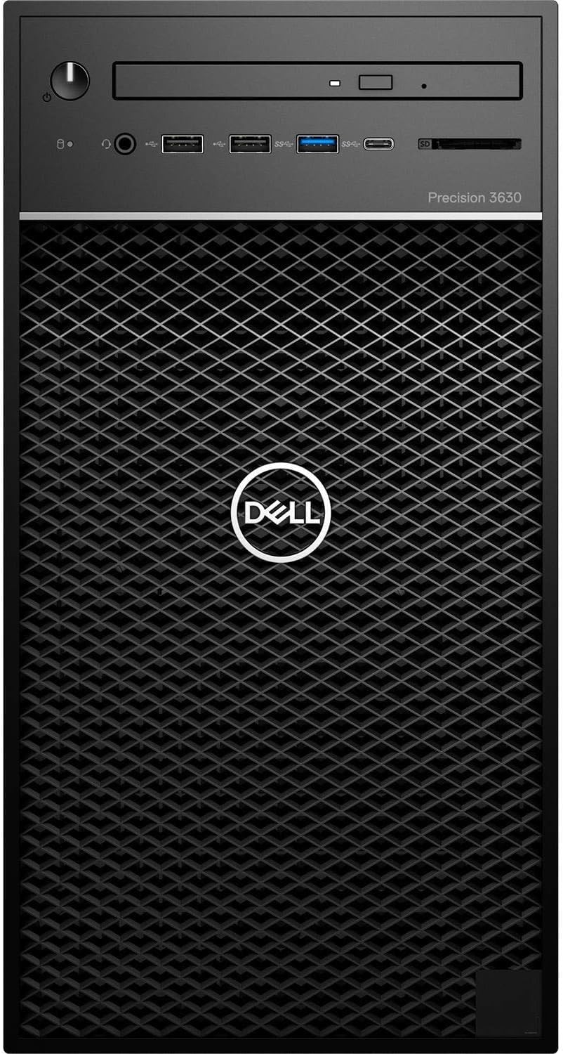 Dell Precision 3630 Tower Desktop Computer | Intel i7-8700 (3.4) | 32GB DDR4 RAM | 1TB SSD Solid State | Windows 11 Professional | Home or Office PC (Renewed)