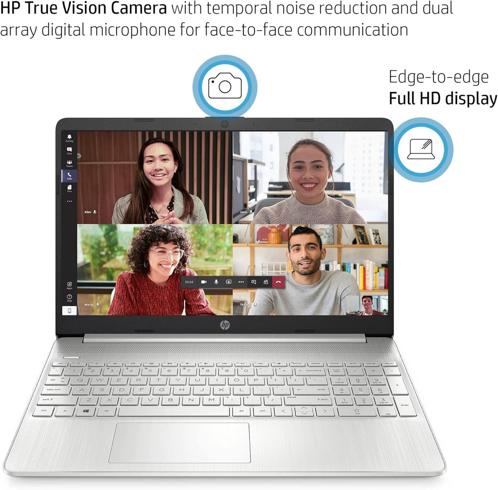 HP Windows 11 Pro 15 15.6" FHD Business Laptop Computer,11th Gen Intel Core i5-1135G7, 16GB RAM 512GB SSD, Intel Iris Xe Graphic, Numeric Pad, Long Battery Life, Wi-Fi 5, Bluetooth 4.2, USB, w/Battery