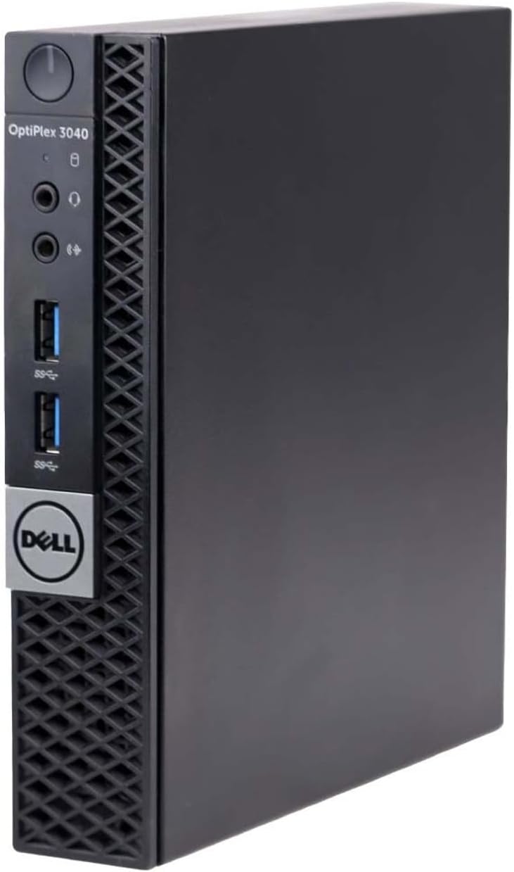 Dell OptiPlex 3040 Micro PC Mini Desktops, Intel Core 6th Gen 3.2GHz, 8 GB RAM, 256 GB SSD, WiFi, Bluetooth, Keyboard & Mouse, Windows 11 Pro (Renewed)