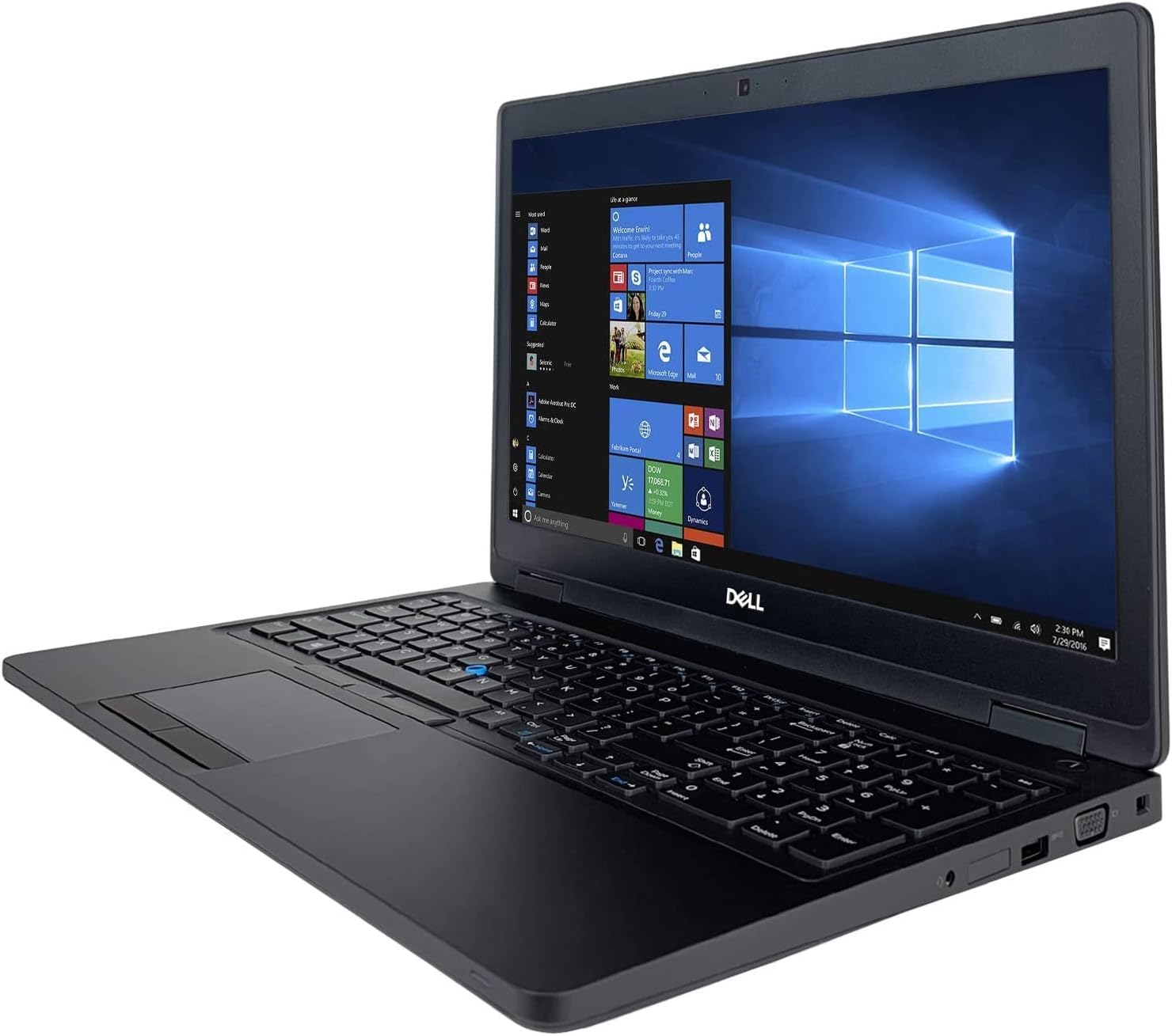 Dell Latitude 5580 Workstation Laptop | Intel Core i5 7th Gen CPU | 16 GB RAM - 1 TB SSD | 15.6" Display with Webcam | Wi-Fi | Bluetooth | HDMI Port | Microsoft Office | Windows 11 Pro (Renewed)