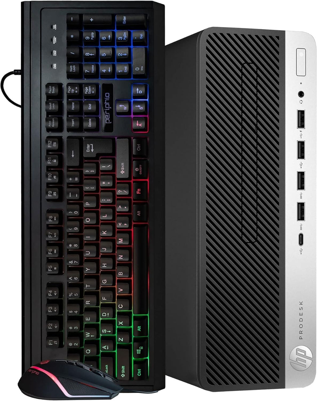 HP ProDesk 600G4 Desktop Computer | 8th Gen Hexa Core Intel i5 (3.2GHz) | 64GB DDR4 RAM | 2TB SSD | Windows 11 Home | RGB Keyboard & Mouse | Home or Office PC (Renewed)