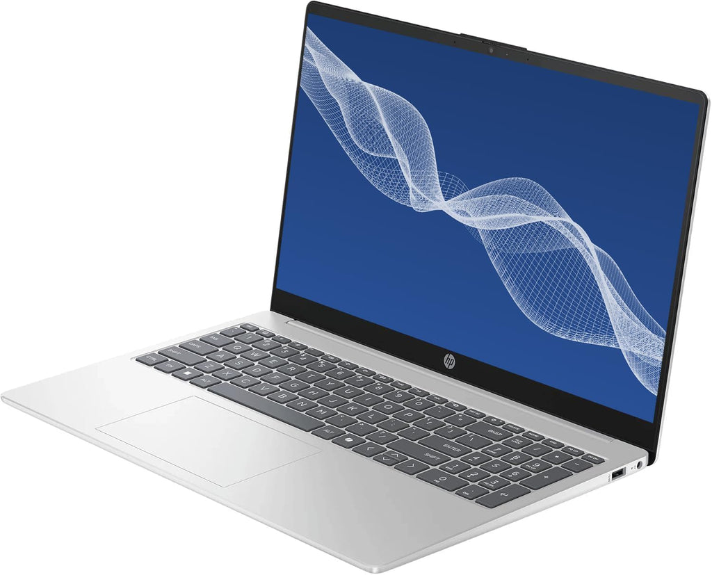 HP 2026 Portable 15.6'' HD Laptop, Intel N Series Processor Up to 3.7GHz, 16GB Memory, 128GB Storage, Super-Fast 6th Gen WiFi, Windows 11 OS, Dale Silver, Renewed