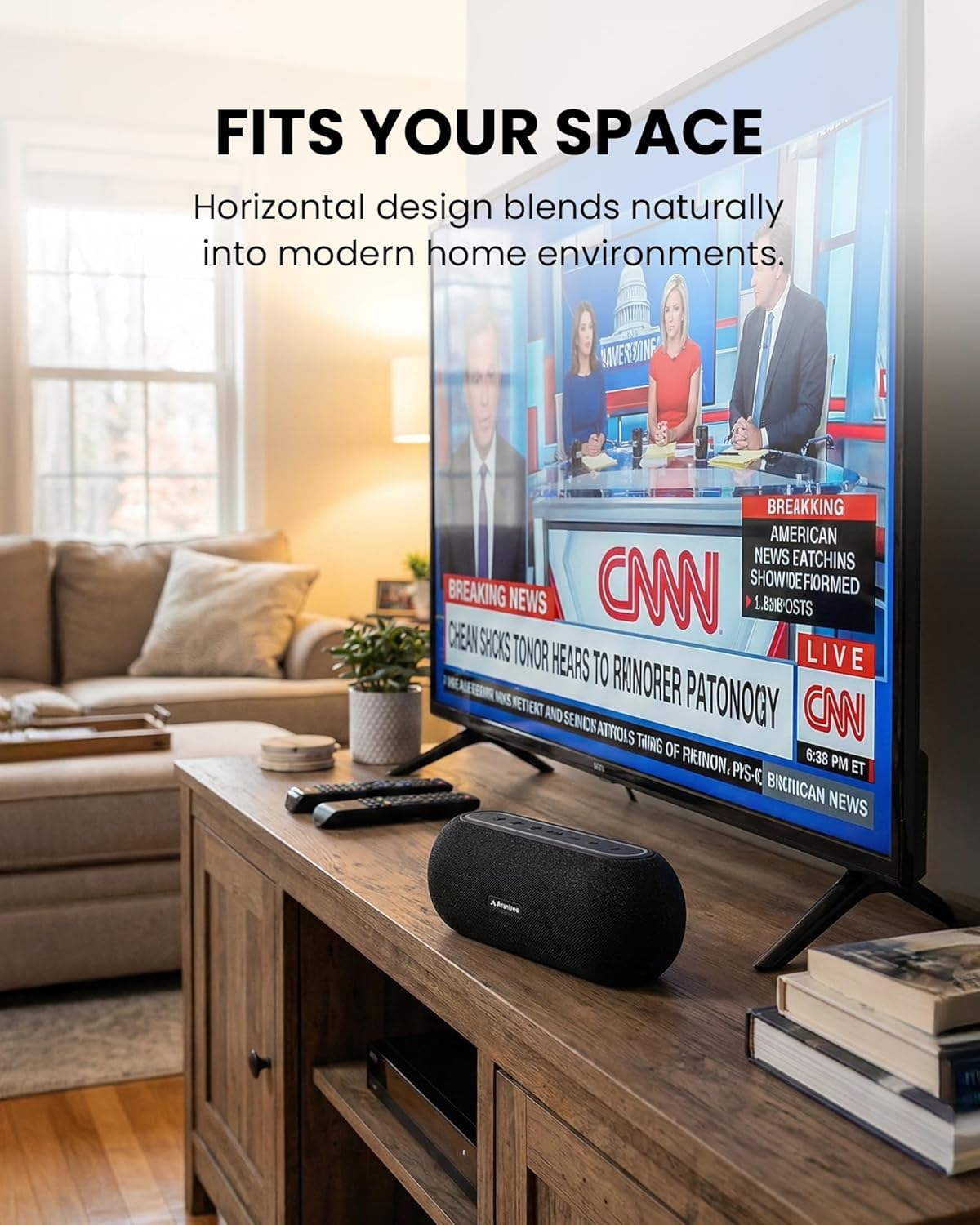 Avantree Harmony A2 – Wireless Auracast Speaker System for Whole-Home Audio, 100m Range, Expandable Setup, 3 EQ Modes for TV & Music, 1 Transmitter with 4 Bluetooth Speakers