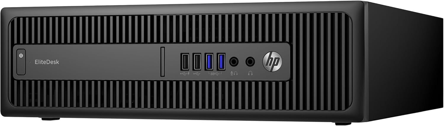 HP EliteDesk 800 G2 SFF Desktop PC Intel Core i5 6th Gen 3.20GHz 16GB RAM 512GB SSD HD Graphics 530 4K / 3-Monitor Support Display Port AC Wi-Fi Bluetooth Windows 11 Pro (Renewed)