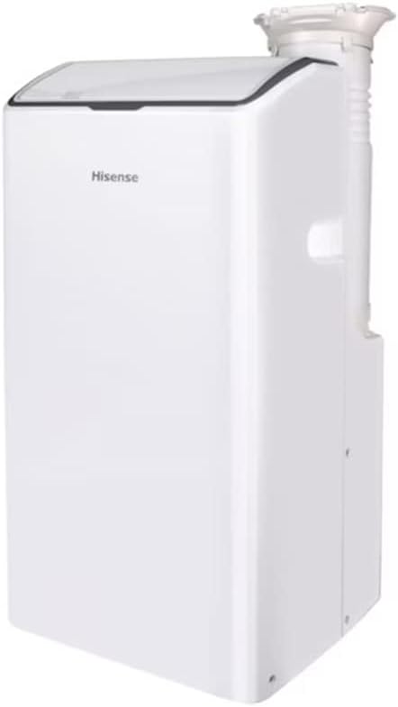 Hisense 12000-BTU DOE 115-Volt White Vented Wi-Fi enabled 550 sq ft. Portable Air Conditioner, Remote control, ConnectLife app - AP1222CW1W (Renewed)