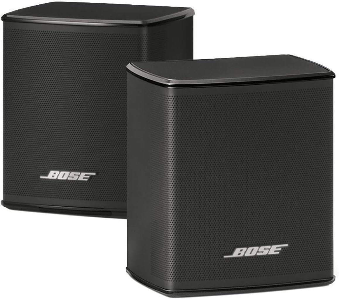 Bose Smart Soundbar, Black, Bundle with 2X Wireless Surround Speakers, 6' HDMI 2.0 Cable