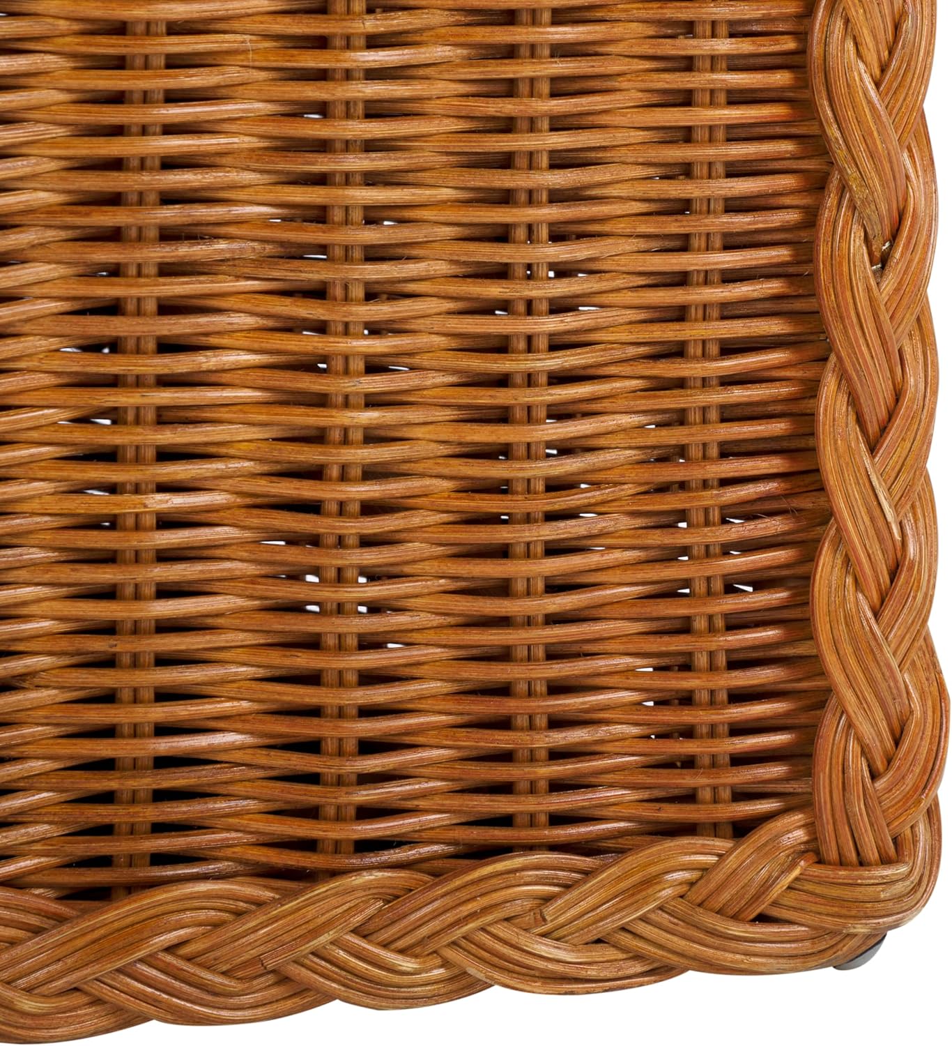 SAFAVIEH Couture Collection Sharon Natural Rattan/Beige Linen Cushion Accent Chair (Fully Assembled)